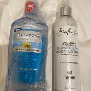 Skincare Bundle: Witch Hazel and Shimmering Body Lotion